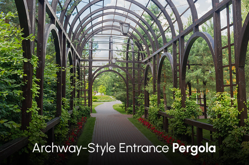 Archway-Style Entrance Pergola