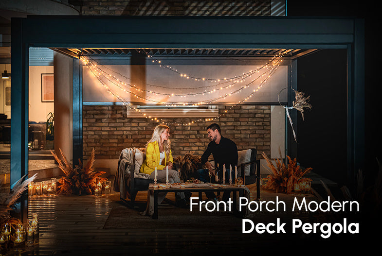 Front Porch Modern Deck Pergola Kit