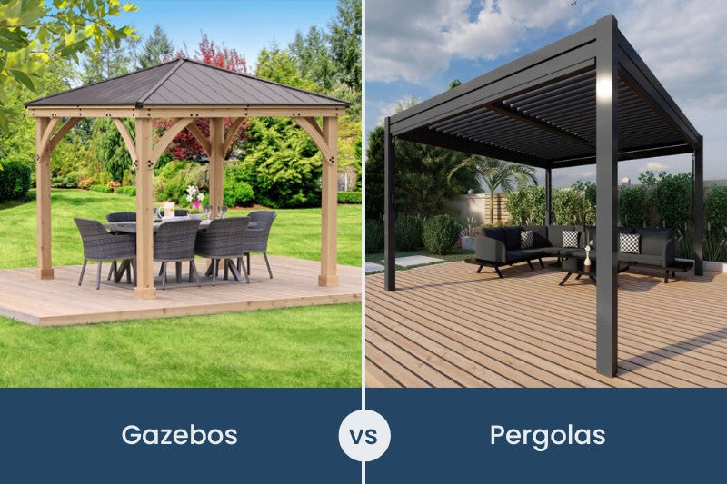 Gazebos vs Pergolas