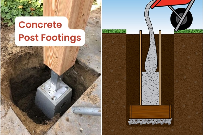 Install Concrete Post Footings