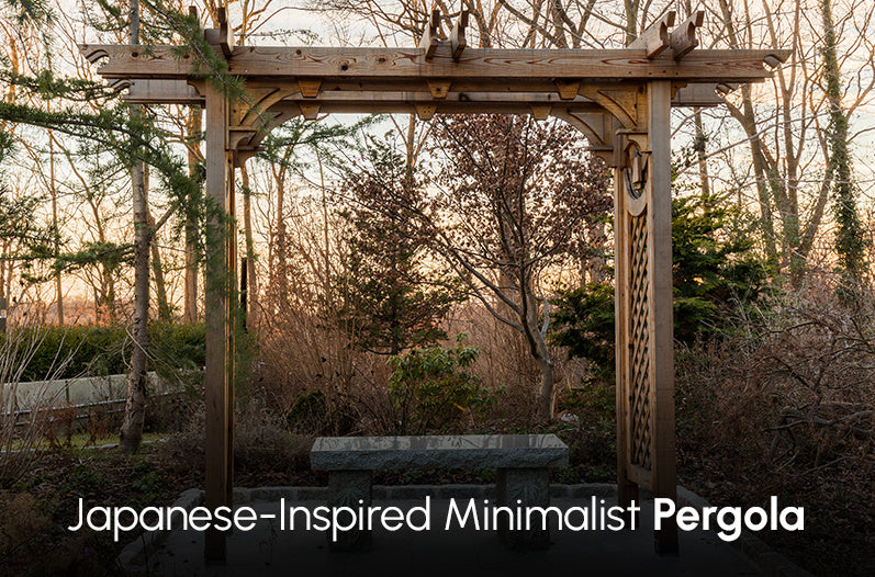 Japanese-Inspired Minimalist Pergola